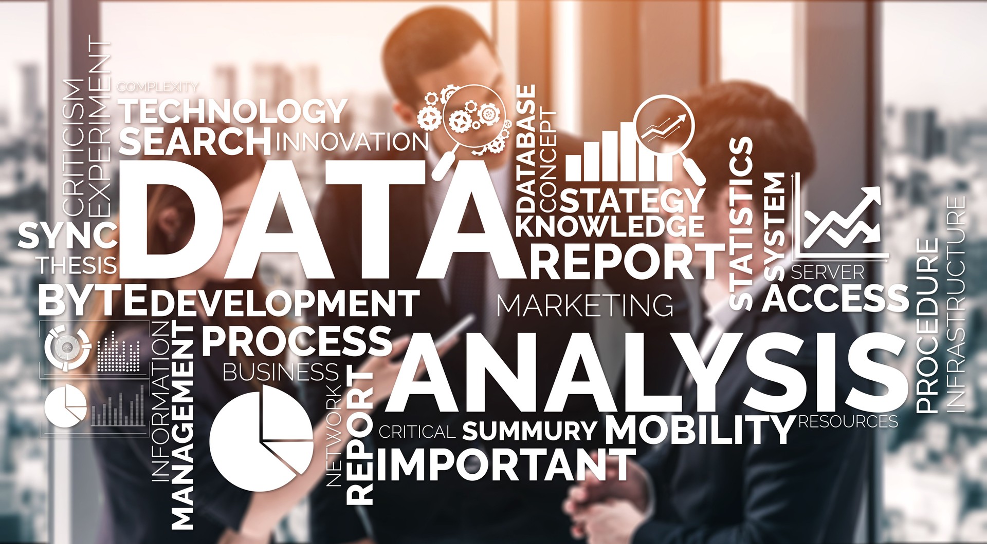 Analyse des données pour le concept d'entreprise et de finance